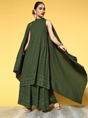 InWeave Women Kurta Skirt Set