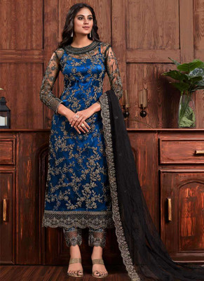 lunexa Net/Lace Embroidered Kurta & Palazzo Material