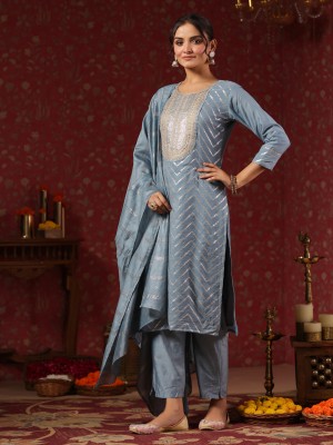 Ishin Women Kurta Pant Dupatta Set