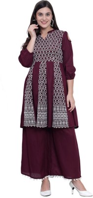 Nature Craft Women Kurta Palazzo Set