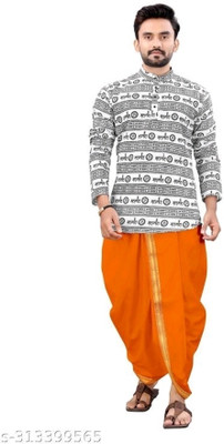 DIAMOND CLUSTER Men Kurta Dhoti Set