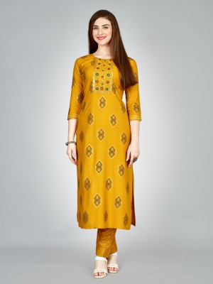 GRABIT Women Kurta Pant Set