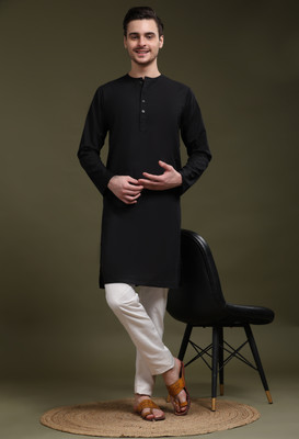 SKAVIJ Men Kurta Pyjama Set