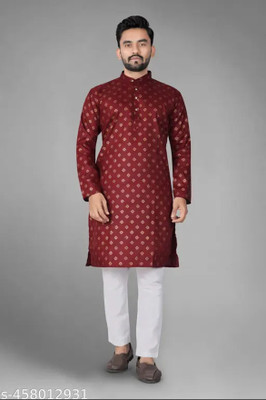 SONBAI Men Kurta Pyjama Set