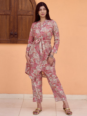 LIBAS Women Shirt Palazzo Set