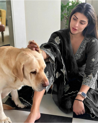 Tasrika Embroidered Kurta, Palazzo & Dupatta Set