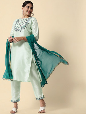 VredeVogel Women Kurti Pant Dupatta Set