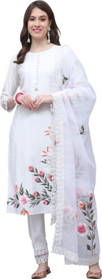 Aaradhya Fashion Printed Kurta, Trouser/Pant & Dupatta Set