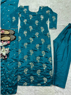 IYALAFAB Women Ethnic Top Pant Dupatta Set