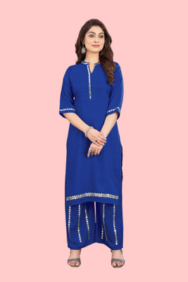 Hangerdesginer Women Kurta Palazzo Set