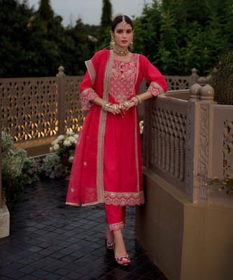 Indo Era Women Kurta Pant Dupatta Set