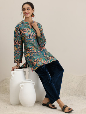 LIBAS Women Ethnic Top Palazzo Set