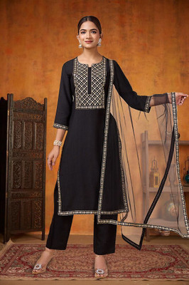 House of Pataudi Women Kurta Pant Dupatta Set