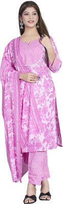 KGR FASHION Women Kurti Churidar Dupatta Set