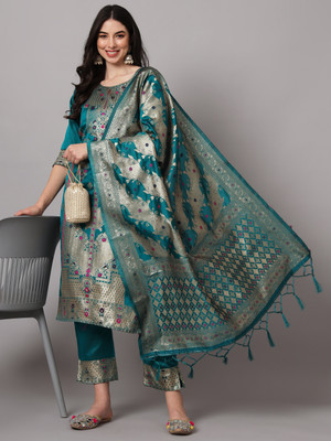 VredeVogel Women Kurta Pant Dupatta Set