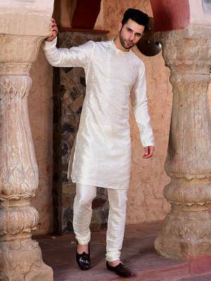 HOUSE OF DEYANN Men Kurta Churidar Set