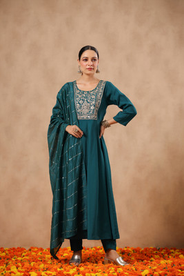 Ishin Women Kurta Pant Dupatta Set
