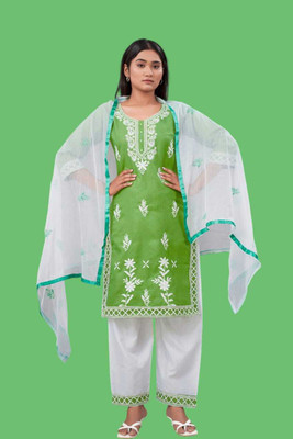 ADIYOGI CREATION Women Kurta Pant Dupatta Set