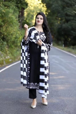 PILUDI Women Kurta Pant Dupatta Set