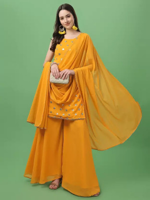 murlidhar creation Women Kurta Sharara Dupatta Set