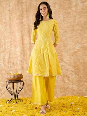 Indo Era Women Kurta Skirt Set
