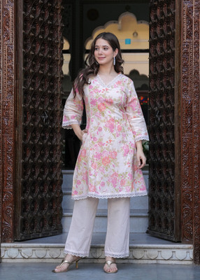 Myaza Women Kurti Palazzo Set