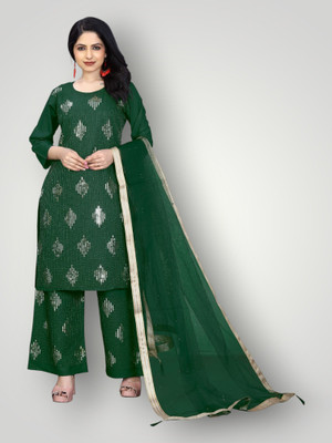 Parevadi Fashion Women Kurta Palazzo Dupatta Set