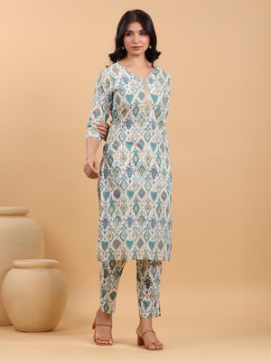 Janasya Women Kurta Pant Set