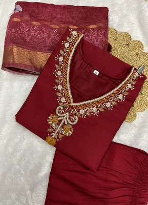 Maa Trendz Women Kurti Palazzo Dupatta Set