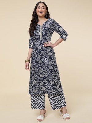 Oooh Lady Fashion Women Kurta Palazzo Set