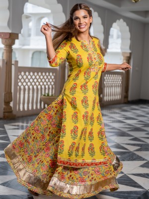 Jaipur Kurti Women Kurta Skirt Set