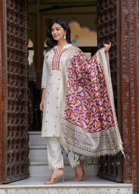 Pikutex Women Kurta Pant Dupatta Set