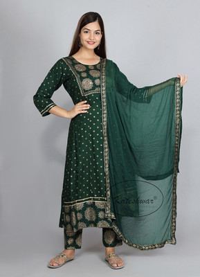 Koteswar Women Kurti Pant Set