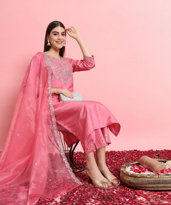 VredeVogel Women Kurta Pant Dupatta Set