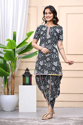 LAD CREATION Women Kurti Dhoti Pant Set