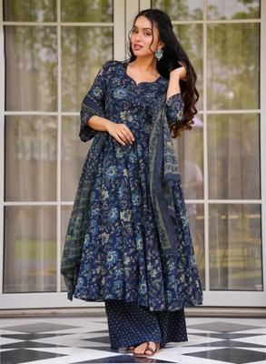 Kedar Fab Women Kurta Palazzo Dupatta Set