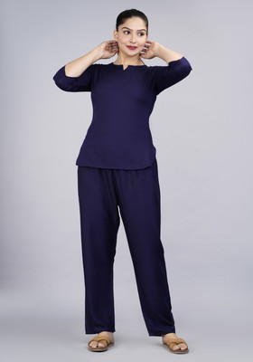 TUHINZIFAB Women Kurti Pyjama Set