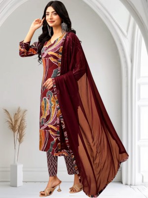 FABRILON Women Kurta Patiala Dupatta Set