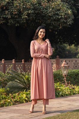 PFK Women Kurta Pyjama Set