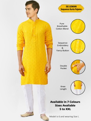 SG LEMAN Men Kurta Pyjama Set