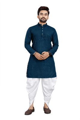 TRUST OUS Men Kurta Dhoti Set