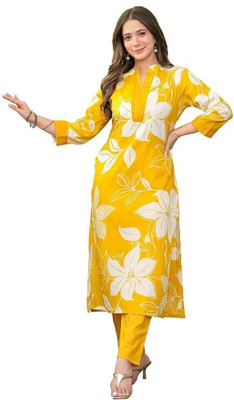 Meera Fab Women Kurti Palazzo Dupatta Set
