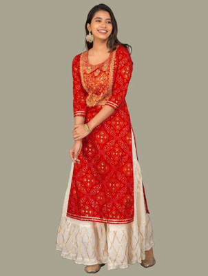 rajasthankurti Women Kurta Sharara Set