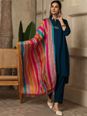 Sangria Women Kurta Pant Dupatta Set