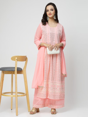 TS Lifestyle Women Kurta Palazzo Dupatta Set