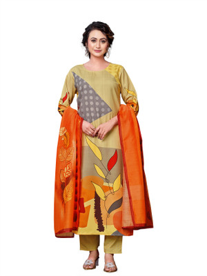 PARVOTSAV Women Kurti Pant Dupatta Set