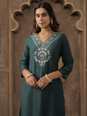 Indo Era Women Kurta Pant Set