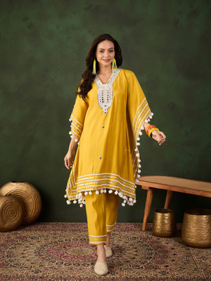 Sangria Women Kaftan Pant Set