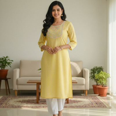 SHRA TEXTILE Women Kurti Pant Set
