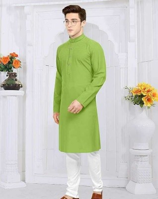 CRYSTALREVENUE Men Kurta Pyjama Set